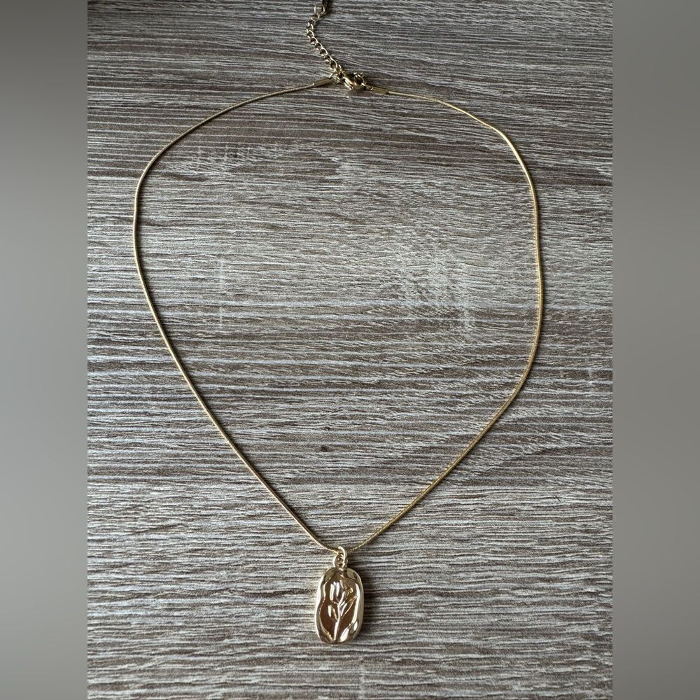 Gold rose Necklace N839 - Picture 3 of 6